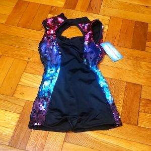 Double platinum Sequence body suit 🎊